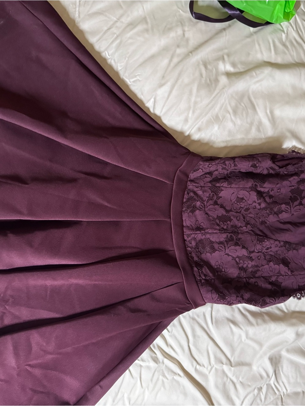 Streetwear Society Plum Lace Bodice Skater Dress